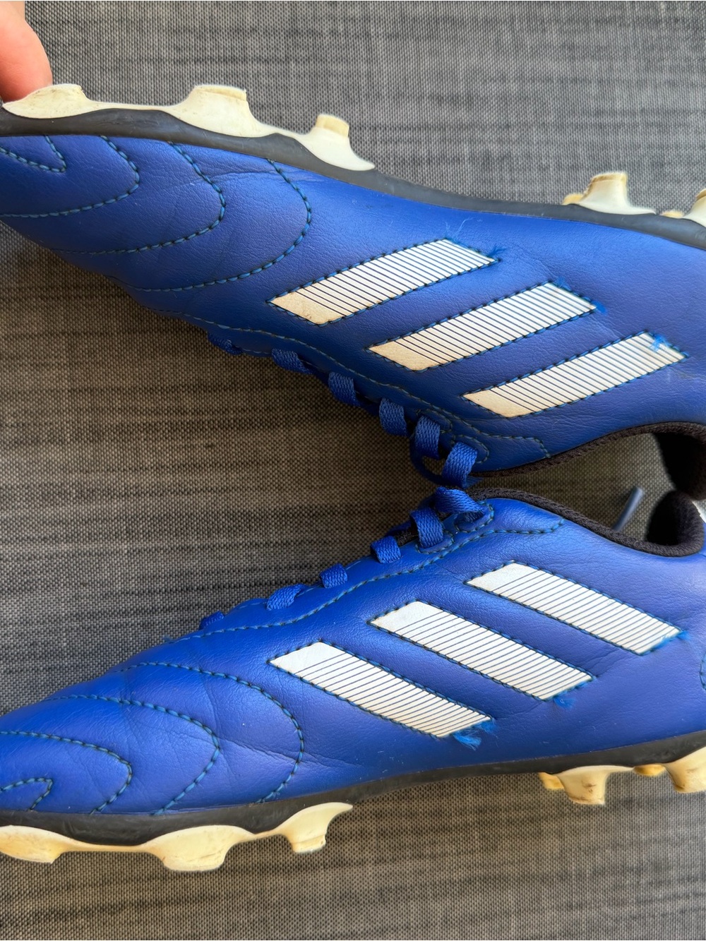 adidas Kids Blue and White Sneakers - Picture 4 of 7